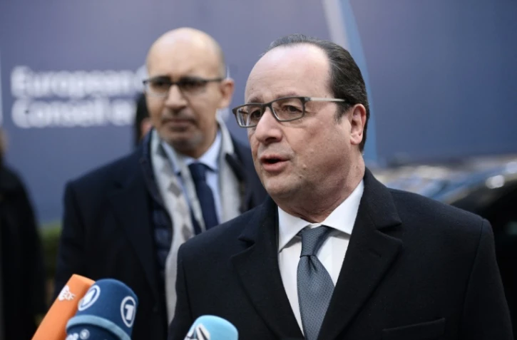 Le président français François Hollande, le 19 février 2016 à Bruxelles