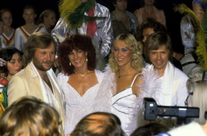 Le groupe suédois Abba, le 1er juin 1980 à Stockholm