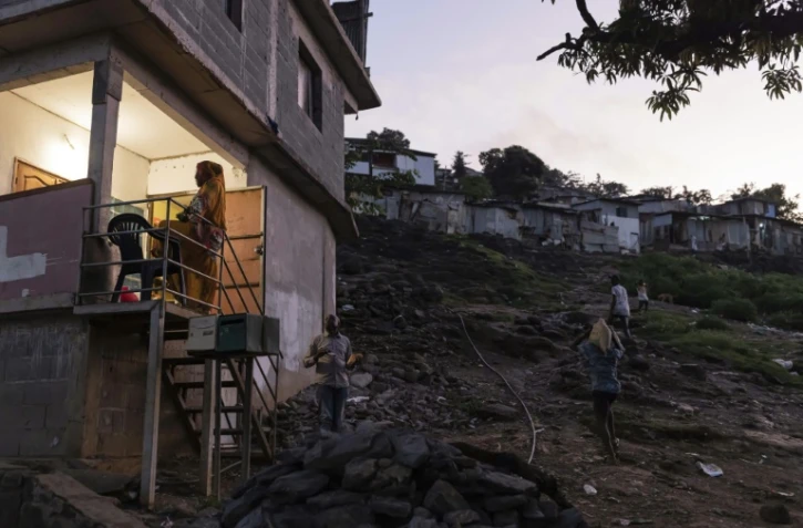 Le bidonville de Kawéni, près de Mamoudzou, à Mayotte, le 26 avril 2023