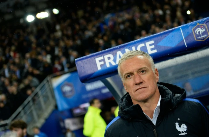 Le sélectionneur de l'équipe de France Didier Deschamp lors du match amical face à la Russie au Stade de France, le 29 mars 2016