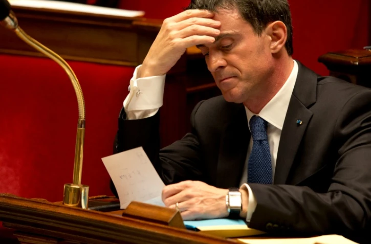 Le Premier ministre Manuel Valls à l'Assemblée Nationale, le 1er décembre 2015 