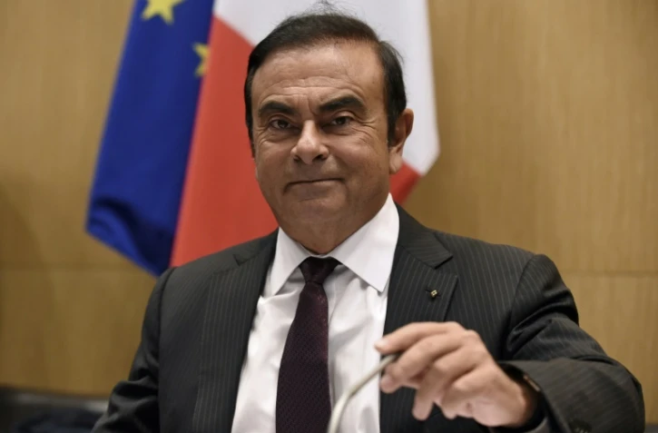 Le patron de Renault, Carlos Ghosn lors de son audition devant la Commission économique et financière de l'Assemblée nationale à Paris le 17 janvier 2018