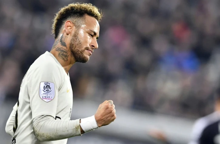 L'attaquant du PSG Neymar buteur à Bordeaux le 2 décembre 2018