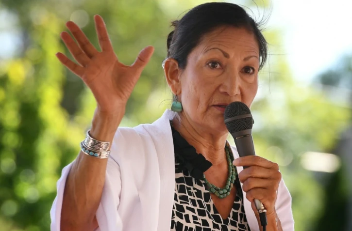 La candidate amérindienne Deb Haaland, le 1er octobre 2018 à Albuquerque (Nouveau-Mexique)
