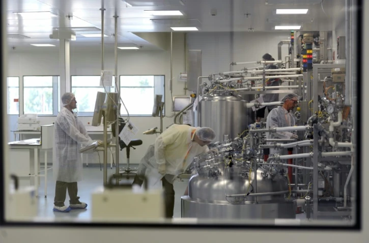 Le laboratoire de fabrication de vaccins de Pasteur Sanofi le 13 mai 2011 à Neuville-sur-Saône