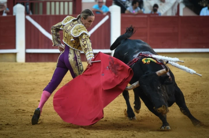 la torera espagnole Cristina Sánchez a fait une réapparition triomphale sur l'arène de Cuenca, le 20 août 2016