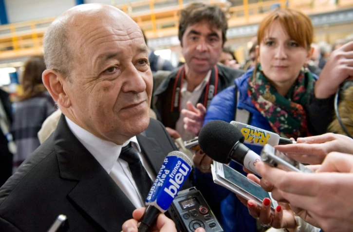 Jean-Yves Le Drian à Montlucon le 5 avril 2016