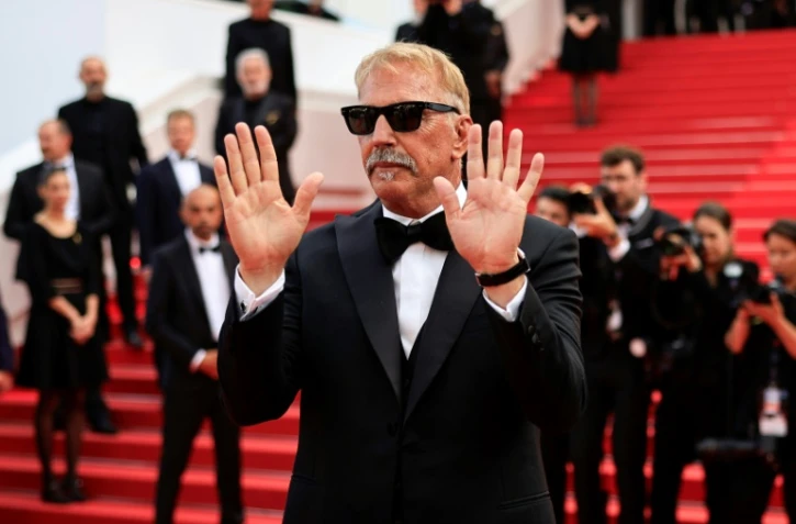L'acteur-réalisateur américain Kevin Costner arrive pour la projection du film "Horizon: An American Saga", le 19 mai 2024 à Cannes
