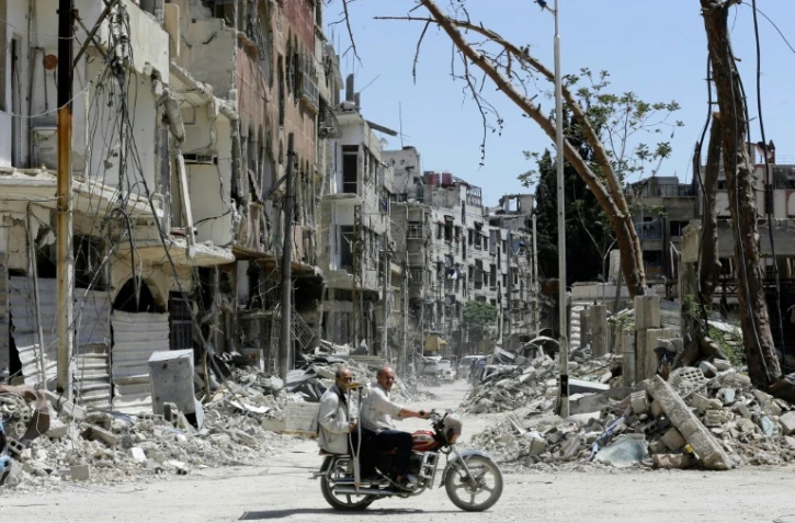 Dans Douma, le 16 avril 2018