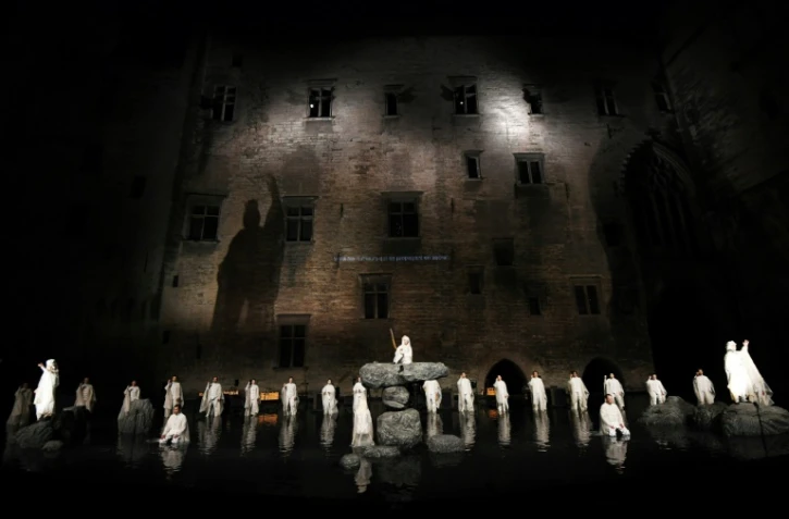 Antigone, de Sophocle, mis en scène par le Jpaonnais Satoshi Miyagi le 4 juillet 2017 à Avignon