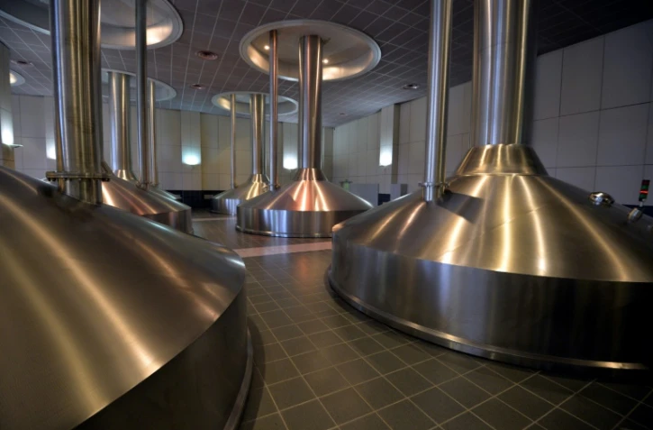 La brasserie de Stella Artois (groupe AB InBev) à Louvain, en Belgique, le 20 novembre 2013