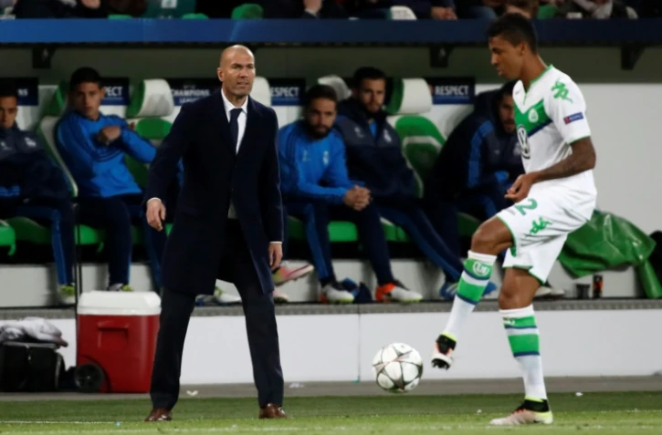 Luiz Gustavo, le 6 avril 2016 à Wolfsburg face au Real Madrid de l'entraîneur Zinédine Zidane