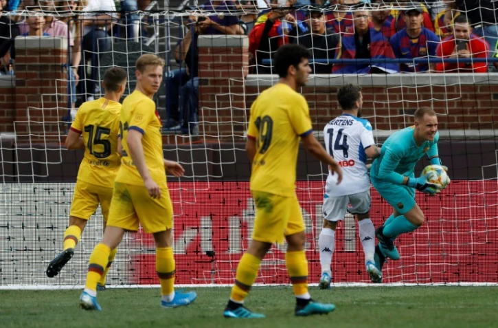 Le Barça reste sur une victoire écrasante sur le Napoli de Dries Mertens en match de pré-saison disputé le 10 août 2019 à Ann Arbor, dans le Michigan