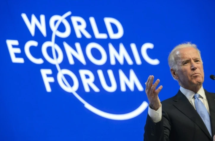 Le vice-président américain Joe Biden le 20 janvier 2016 à Davos-