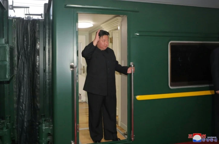Le dirigeant nord-coréen Kim Jong Un quitte Pyongyang en train à destination de la Russie, le 10 septembre 2023