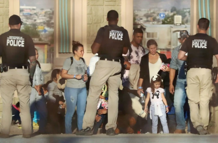 Des migrants après leur arrestation à la frontière sud des Etats-Unis en juin 2019