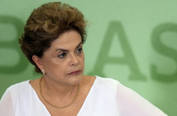 La présidente brésilienne Dilma Rousseff le 1er avril 2016 à Brasilia