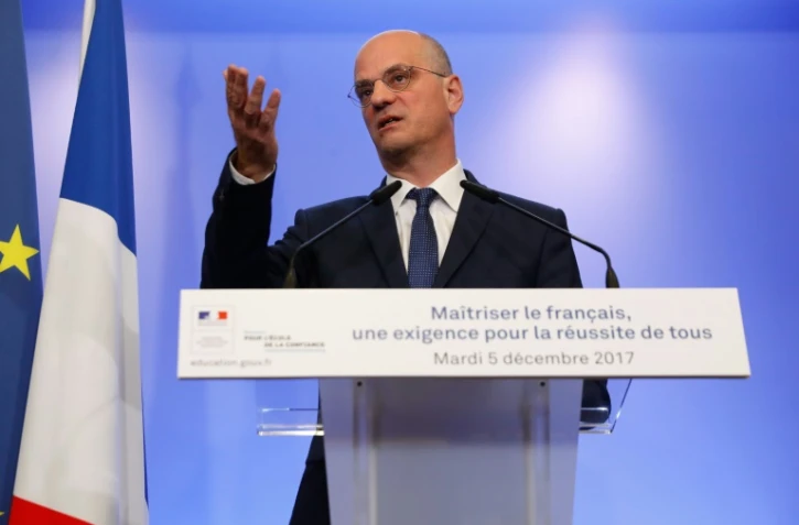  Jean-Michel Blanquer, le 5 décembre 2017 à Paris