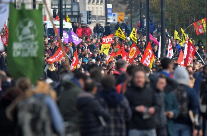 Manifestation contre la politique du gouvernement, le 16 novembre 2017 à Nantes