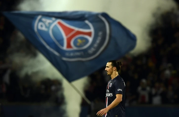 La star suédoise du PSG Zlatan Ibrahimovic lors du match face à Marseille au Parc des Princes, le 9 novembre 2014 