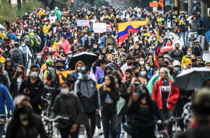 Manifestation contre la réforme fiscale à Bogota, le 4 mai 2021