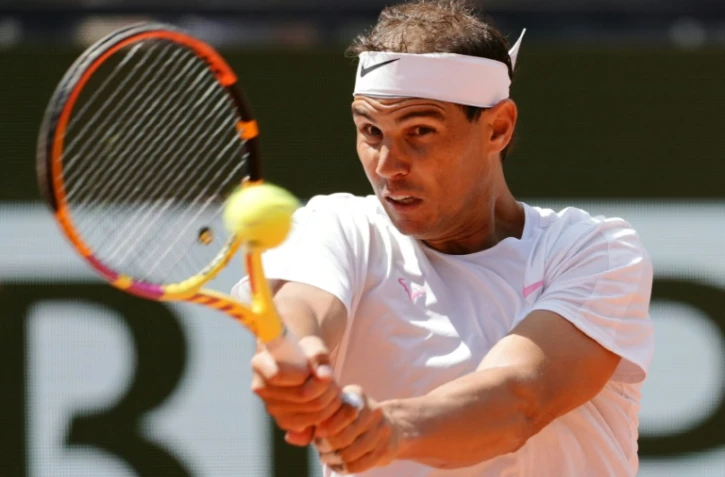 L'Espagnol Rafael Nadal, à l'entraînement à Roland-Garros, le 22 mai 2024 