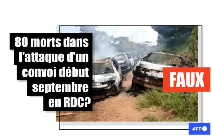   Non, 80 personnes n'ont pas été tuées dans l'attaque d'un convoi dans l'est de la RDC début septembre