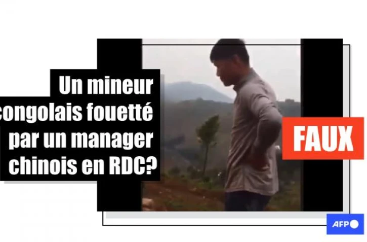   Cette vidéo d'un mineur congolais battu par son supérieur chinois a été tournée au Rwanda, et pas au Congo