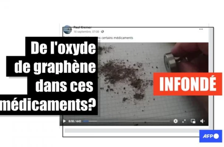   Attention à cette vidéo trompeuse prétendant montrer "de l'oxyde de graphène dans certains médicaments"