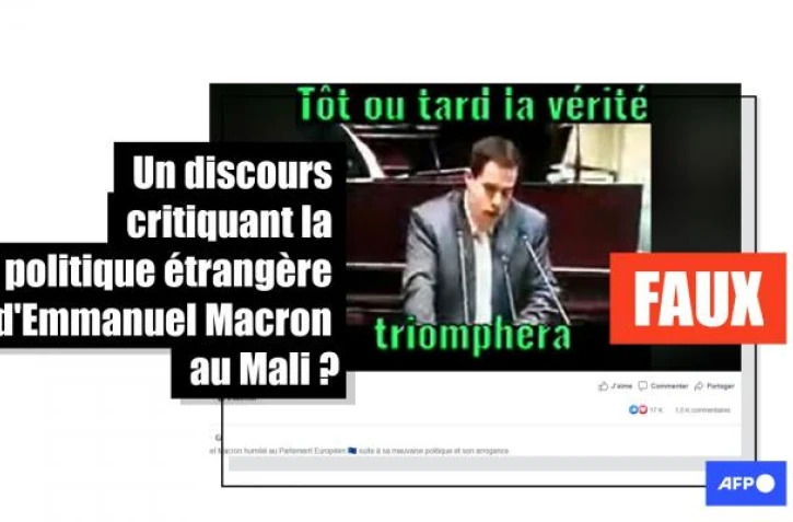   Ce discours sur l'intervention française au Mali date de 2013