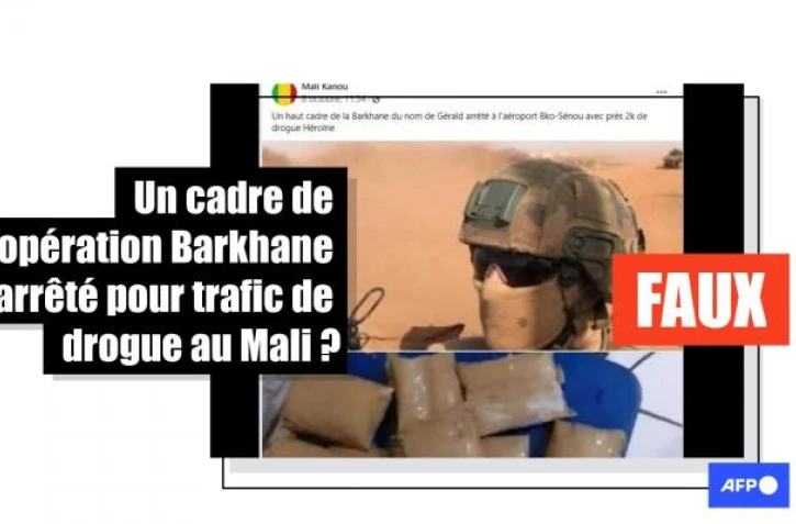   Un militaire français n&rsquo;a pas été arrêté avec deux kilos d'héroïne au Mali