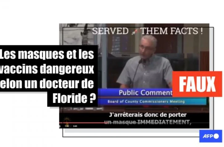   Attention aux affirmations de ce docteur d'Orange County sur la dangerosité des masques et des vaccins