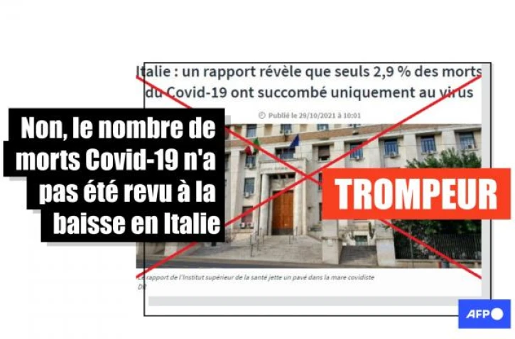   Non, le nombre de morts Covid-19 n'a pas été réévalué à la baisse en Italie