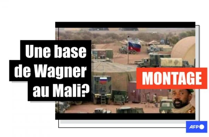   Cette photo montre une base française au Mali et non une base de la société russe Wagner