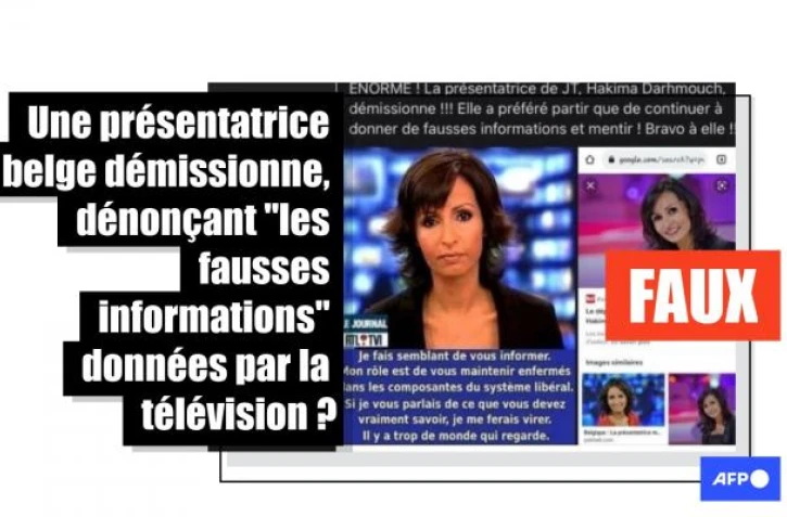 Cette journaliste belge n'a pas démissionné de la RTBF car elle ne voulait plus "continuer à donner de fausses informations"
