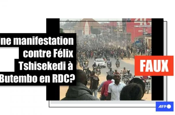   Non, cette photo ne montre pas une manifestation anti-Tshisekedi à Butembo en RDC