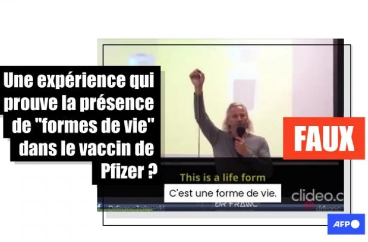   Attention, ces expériences du "Dr. Franc Zalewski" ne prouvent pas qu'il y a "une forme de vie" dans le vaccin