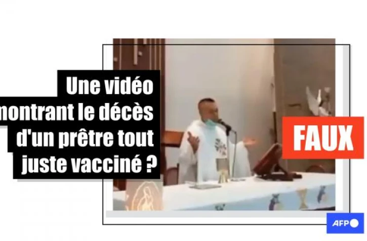   Non, ce prêtre mexicain qui s'est évanoui lors d'une messe n'est pas mort après avoir été vacciné contre le Covid