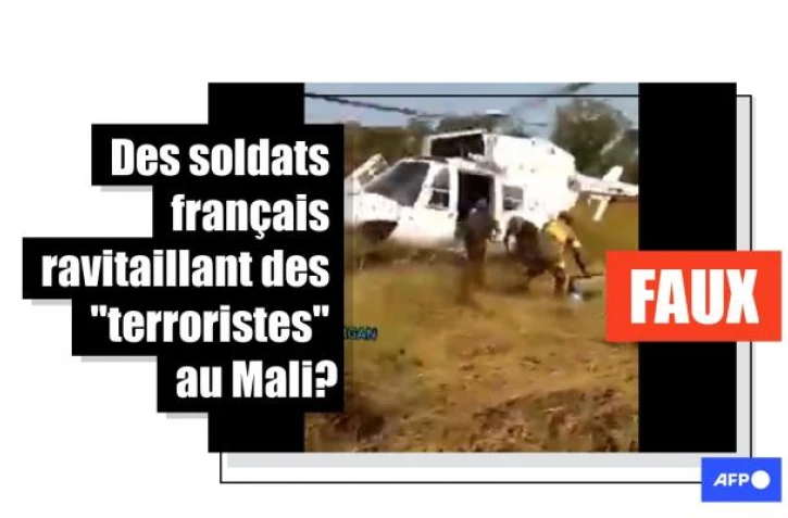   Non, cette vidéo ne montre pas le ravitaillement de "terroristes" par la France au Mali