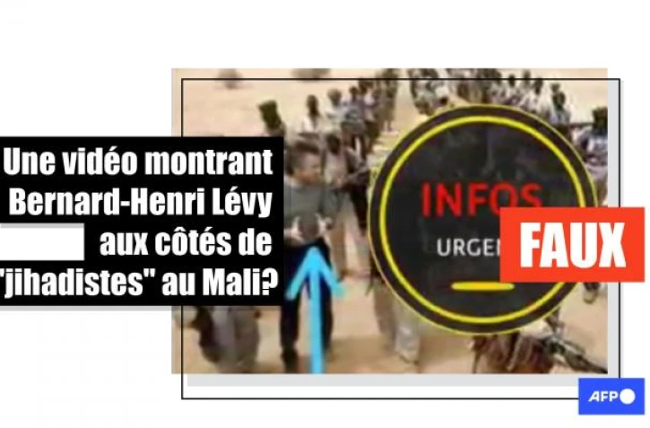  Non, cette photo ne montre pas Bernard-Henri Lévy avec des "jihadistes" au Mali