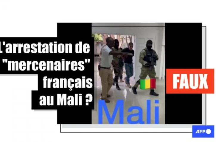   Non, cette vidéo ne montre pas l'arrestation de "mercenaires français" par des soldats maliens