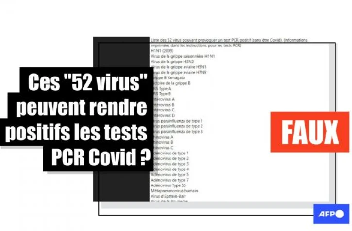   Les tests PCR utilisés pour détecter le Sars-Cov-2 sont spécifiques à ce virus