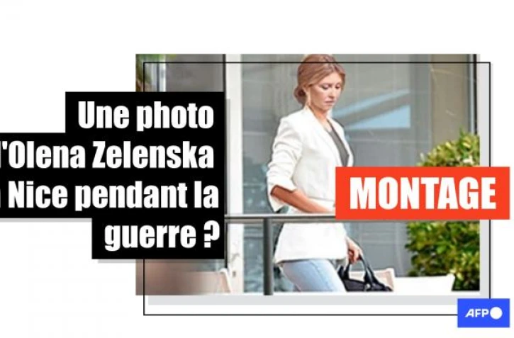   Non, cette photo ne montre pas la femme de Volodymyr Zelensky à Nice après avoir fui l'Ukraine