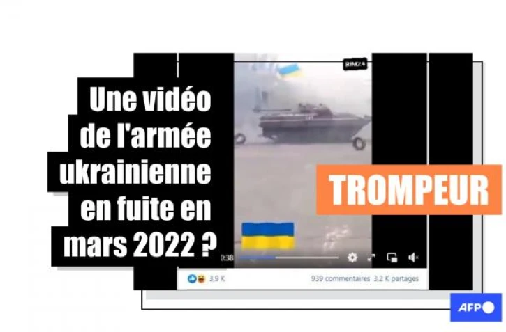   Attention, cette vidéo de blindés ukrainiens date de mai 2014