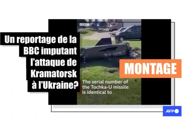  Attention à ce faux reportage de la BBC attribuant le massacre de la gare de Kramatorsk à l'Ukraine