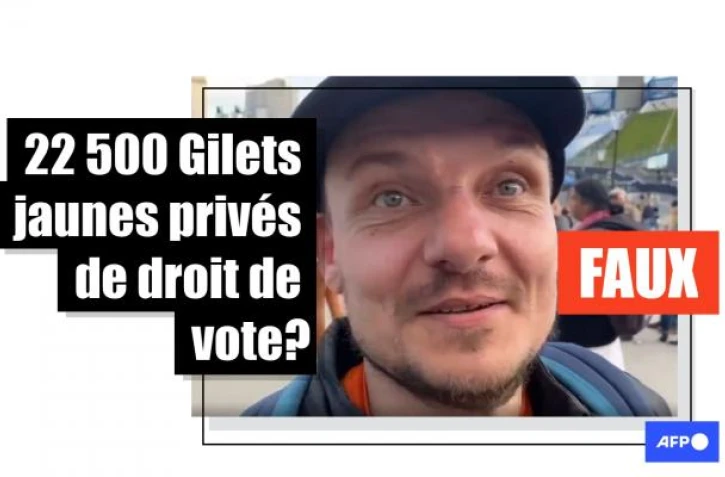   Non, 22 500 gilets jaunes n'ont pas été privés de leur droit de vote