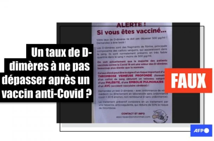   Attention à cette affiche sur les vaccins anti-Covid et les thromboses