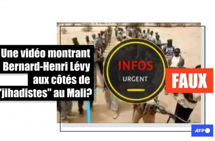   Non, ces images ne montrent pas Bernard-Henri Lévy avec des "jihadistes" au Mali