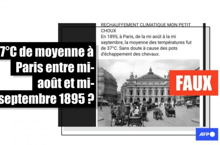   La moyenne des températures à Paris entre août et septembre 1895 était de 20°C - pas de 37°C