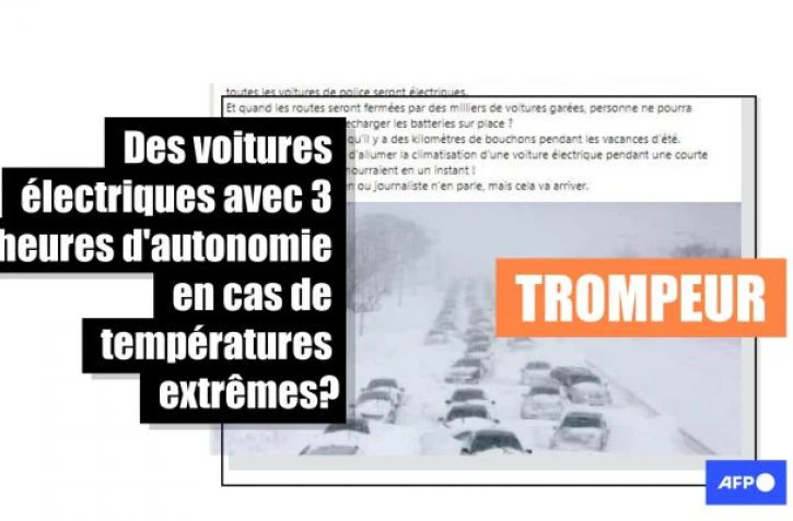   Attention à ces publications sur l'autonomie des voitures électriques lors d'embouteillages